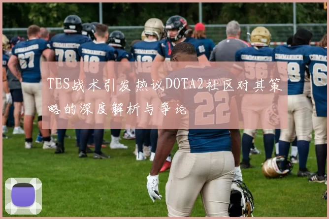 TES战术引发热议DOTA2社区对其策略的深度解析与争论